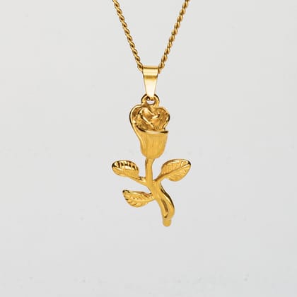 ROSE (GOLD) Pendant+ Chain