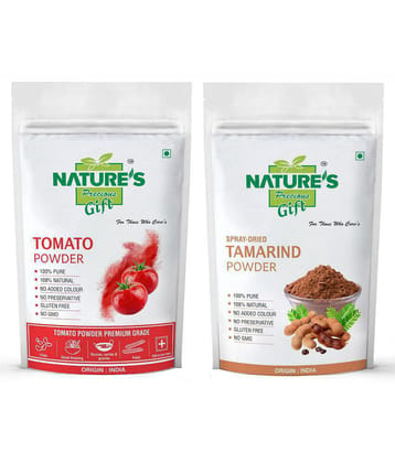 Natures Gift Tomato Powder & Tamarind Powder | Spray-Dried | Ready to Use Powder 100 gm Pack of 2