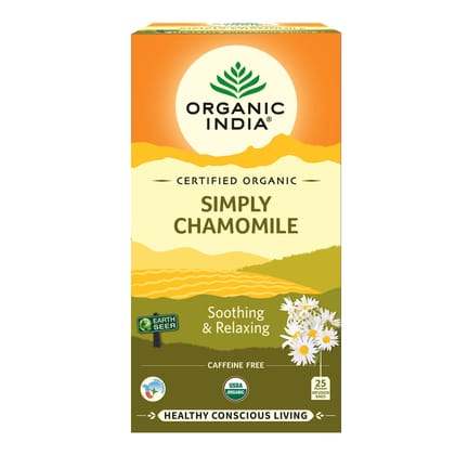 Organic India Organic India Simply Chamomile 25 Teabags-Organic India Organic India Simply Chamomile 25 Teabags