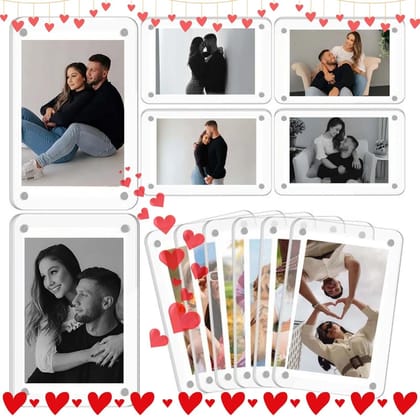 Personalised Fridge Magnets with Photos (Set of 6)