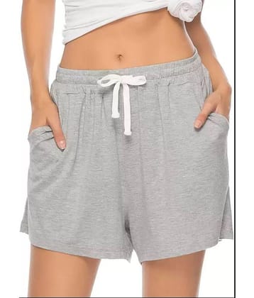 powermerc Cotton Hot Pants - Grey - None