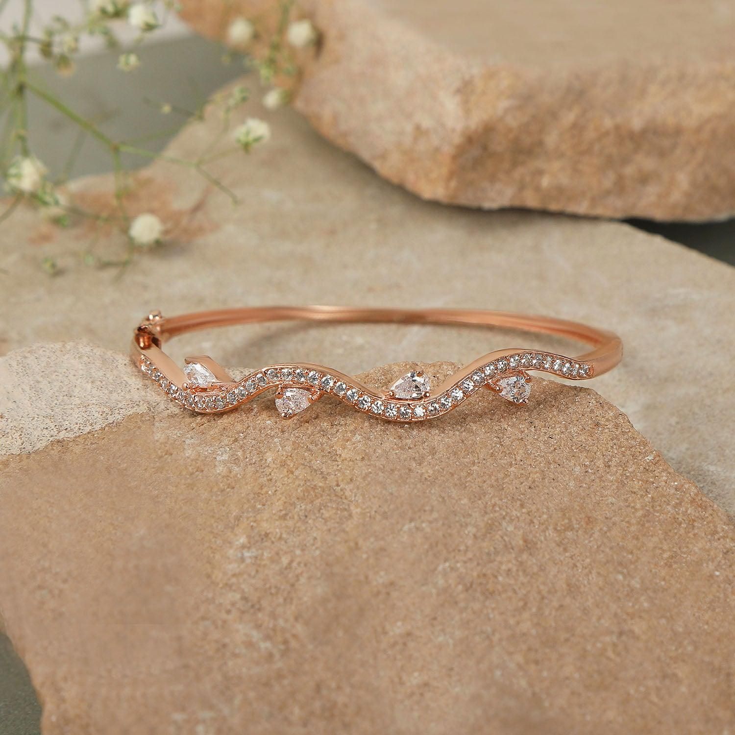 Women Rose Gold Bracelet-Rose Gold