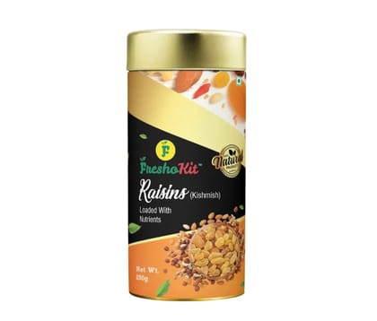 Freshokit Raisins-Kishmish | Premium Raisins | Rich in Iron & Vitamin B | Healthy Sweet & Tasty Raisins | Healthy Snacks (250gm)