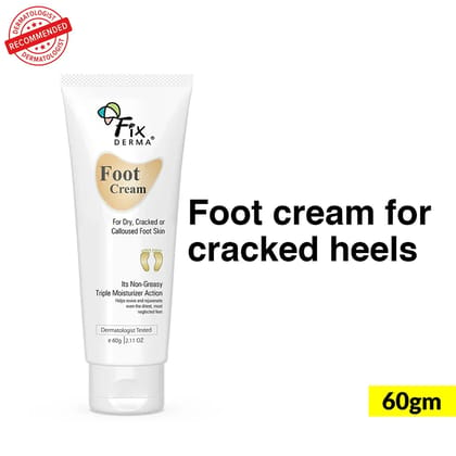 Foot Cream for Cracked Heels | 5% Lactic Acid, 15% Urea, 3% Glycerine-60g