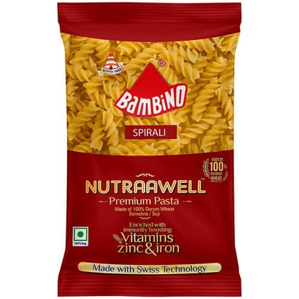 Bambino Premium Pasta Spirali, 500 G Pouch