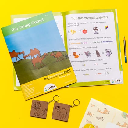 IVEI The Young Camel - Workbook and 2 DIY keychains - 4 to 7 yrs