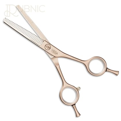 Vega Professional Goldwings 30 Thinning Scissor - Luxurious Champagne Gold Finish