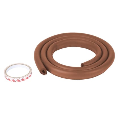 Safe-O-Kid - Unique High Density 2 mtr Long U - Shaped 1 Edge Guard Strip - Brown