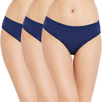 Bodycare women's combed cotton assorted Sanitary Panty Panty Pack of 3 ( E52D )