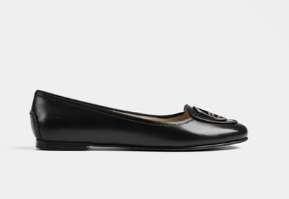 KATE BALLERINAS IN BLACK LEATHER-EU 36/UK 3