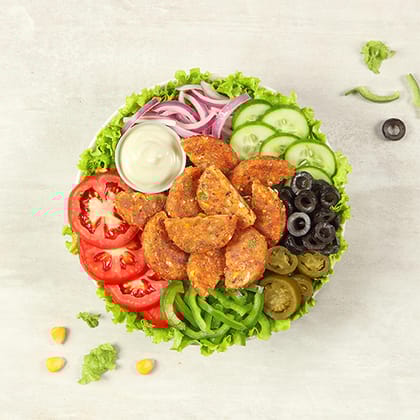 Chilli Bean Patty Salad