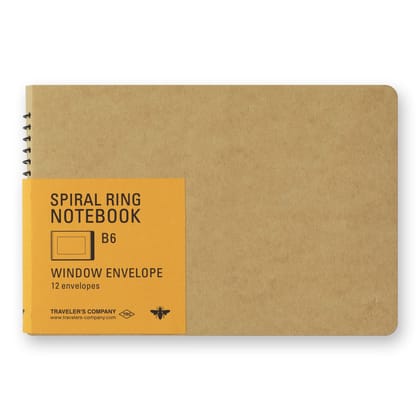 TRC SPIRAL RING NOTEBOOK B6 Window Envelop