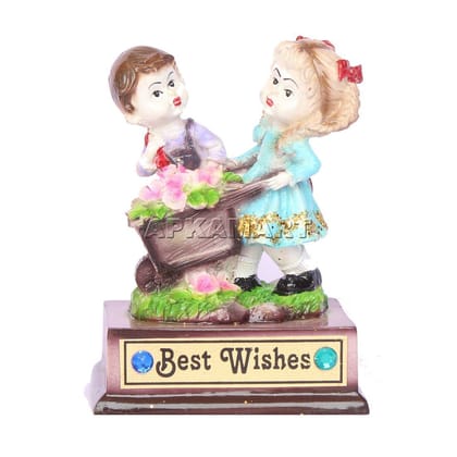 Couple Showpiece | Romantic Gifts - For Anniversary & Valentines Day Gift  - 6 Inch