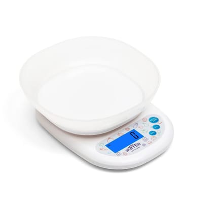 Hoffen (India) Electronic Digital Weighing Scale with 10 kg Capacity, Weight Machine for Kitchen,Home, Baking, Health, Weight machine for food, Battries Included, 2 years warranty