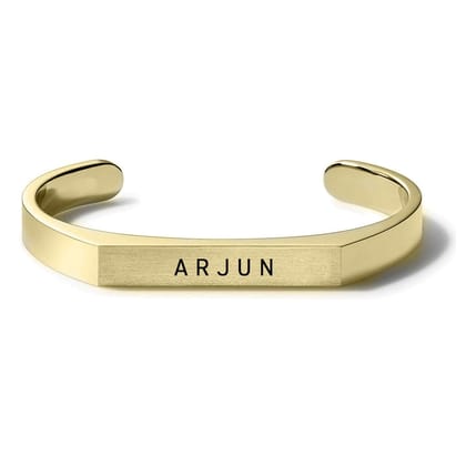 Personalised Brute Bracelet-Gold