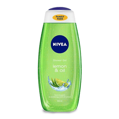 Nivea Lemon & Oil Shower Gel and Body Wash, 500 gm Bottle