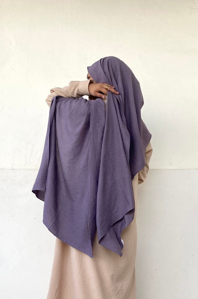 Malaysian Cotton Hijab - Lavender-Lavender