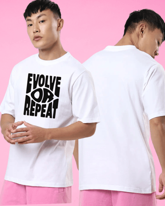 Evolve Or Repeat Oversized Tshirt-L