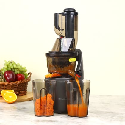 Wonderchef Regalia 240W Full Fruit Cold Press Slow Juicer 63154559-Black