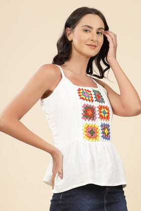 Ajoobaa "Multi Square" Pure Cotton Top-M