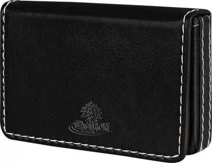 Sagiron Men Black Trendy Tan Genuine Leather Wallet (95*12*60 cm,MultiColour)-Default Title / Black