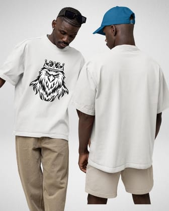 FALCON KING WHITE OVERSIZED TSHIRT-S