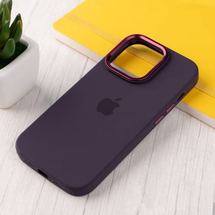 iPhone 14 Back Cover / Silicone Luxury Protective Case-Deep Purple