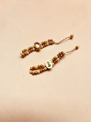 Kundan Kangan Armband-Idol Height 3 - 8 inches