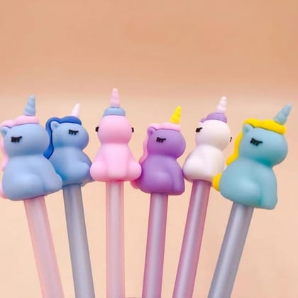 Unicorn 3D top pen set of 2