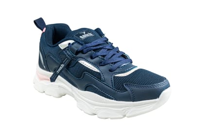 Lakhani Ladies Navy Sports Shoe-Navy/R. Slate / 4