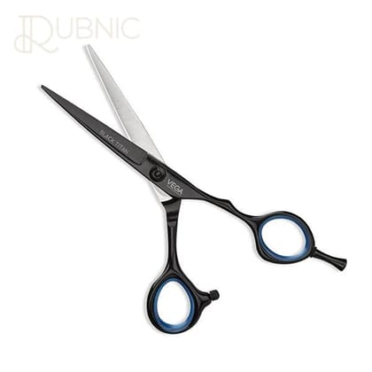 Vega Professional Black Titan 5.5’ Japanese Stainless Steel Hairdressing Scissors