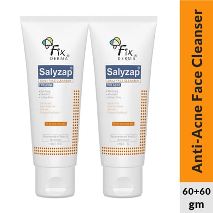 Salyzap Daily Face Cleanser 60g Pack of 2-2 x 60g