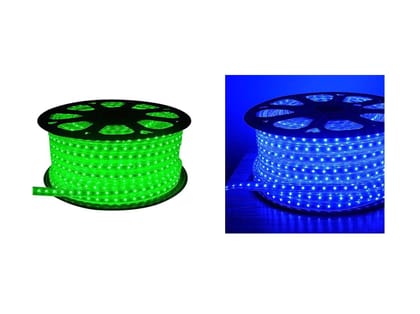 IMAGO 500 LEDs 5m Green, Blue Rice Lights (Pack of 2)