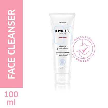 Dermafique Perfect Ph Facial Cleanser, Chamomile & Vitamin E, SLES & paraben-free, ultra-mild, dermatologist-tested, 100 ml.-Dermafique Perfect Ph Facial Cleanser, Chamomile & Vitamin E, SLES & p