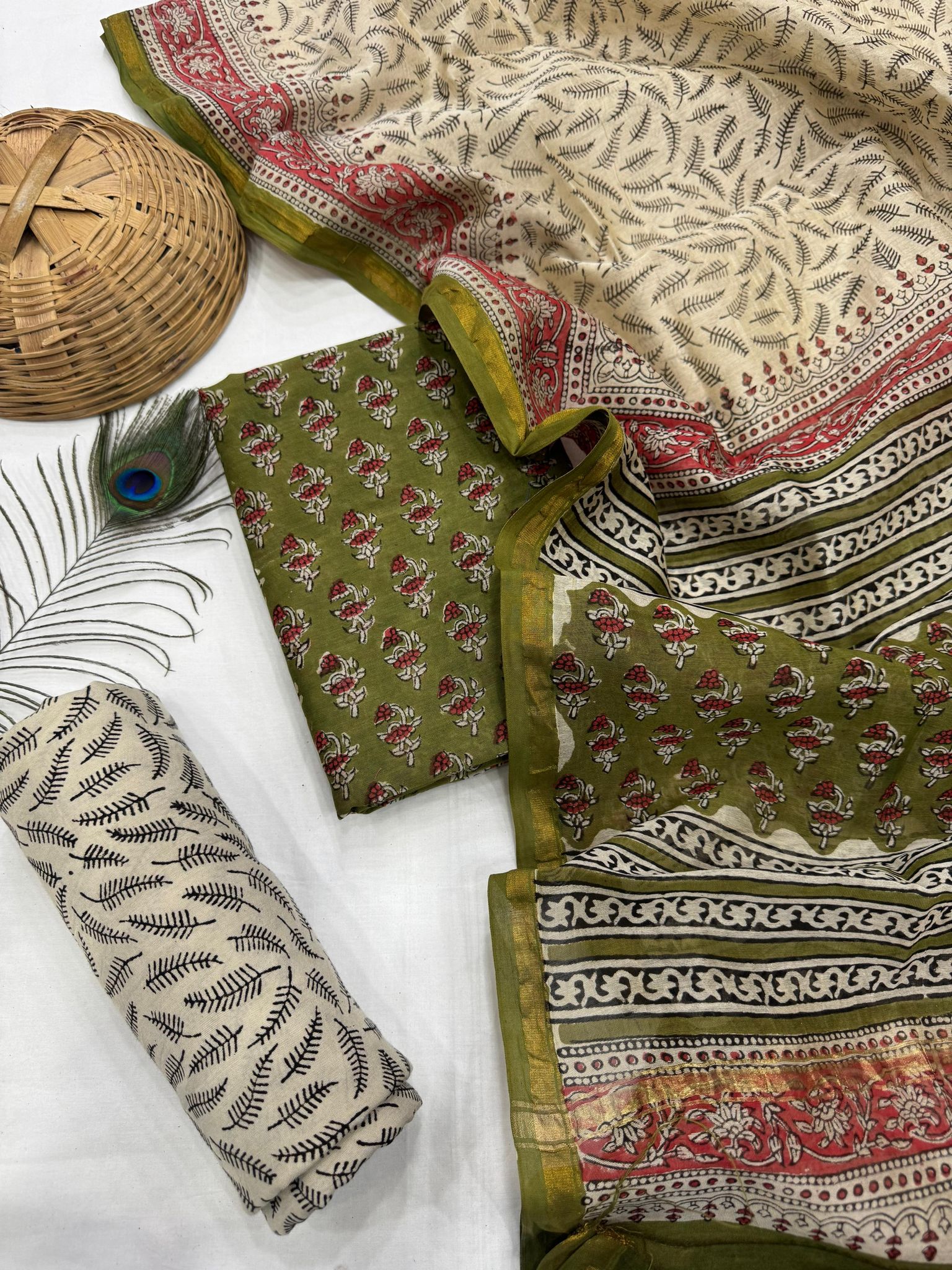 Chanderi Silk Suit Set