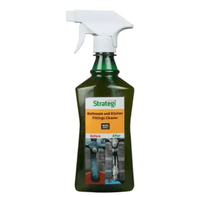 Herbal Strategi Bathroom and Kitchen Tap and Shower Fittings Cleaner 500ML