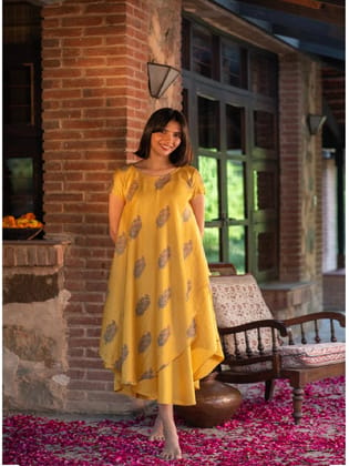 Aphre Dress C.S. : Rosa Yellow-XS-S