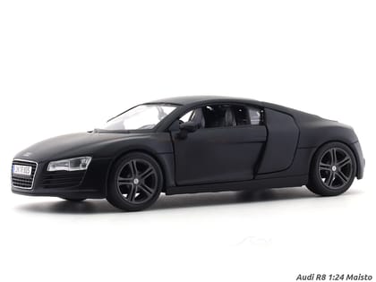 Audi R8 matte black 1:24 Maisto licensed diecast Scale Model car