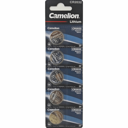 Camelion CR2032 3V Lithium Button Cell Battery-Pack of 5