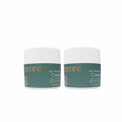 Twin Pack of Hair Retardant Cream For Reducing Facial And Body Hair (50 gm x 2)