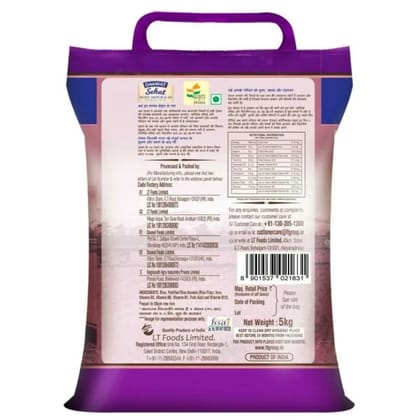 Daawat Sehat Mini Mogra Basmati Rice, 5kg