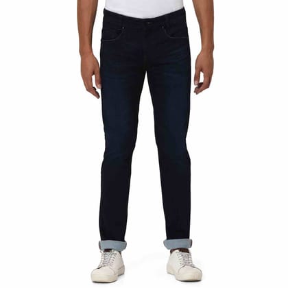 Mufti Dark Indigo Blue Narrow Fit Denim Deluxe Stretch Jeans