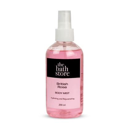 The Bath Store British Rose Body Mist - Refreshing Fragrance Women and Men  Long-Lasting Scent - 200ml-The Bath Store British Rose Body Mist - Refreshing Fragrance (Women and Men) | Long-Lasting 