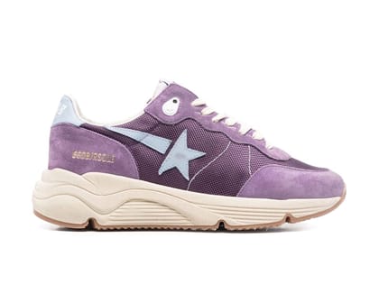 Golden Goose Running Sole Mauve Purple Sky Blue Cream (Women's)-UK 4