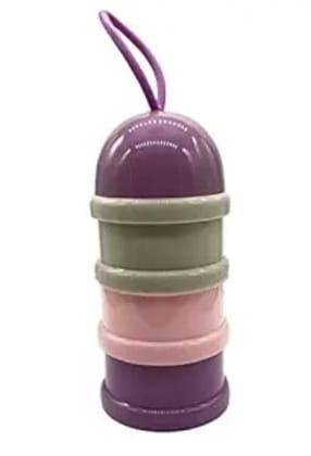 Layer Cute Bear Portable Baby Food Milk Powder Storage Box Bottle Container (Design May Very)