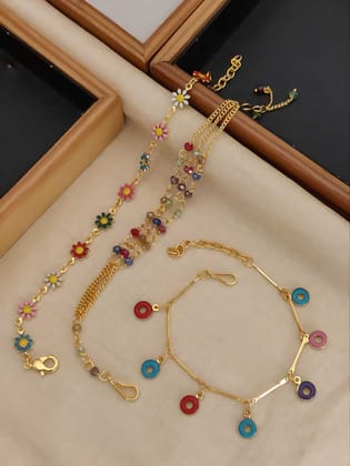 Women's Gold Plated Bracelets-Free Size