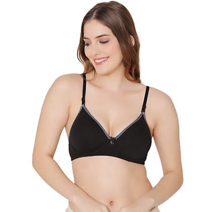 Bodycare cotton spandex wirefree adjustable straps seamless padded bra-6752B