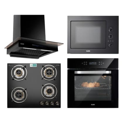 Glen Chimney + Hob + Oven + Microwave Combo GLCHOM-07