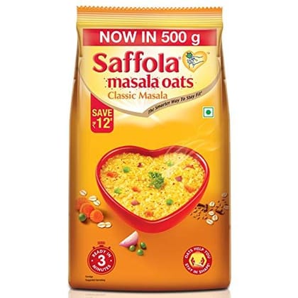 Saffola Classic Masala Oats, 500 gm