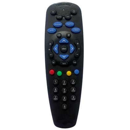 Compatible Tata Sky DTH Set Top Box Remote No. 8 (Without Recording)